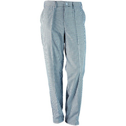 Chef Works Chef's Pants & White Xl - Blue