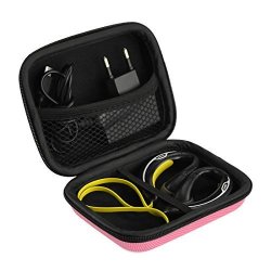 Sports Wireless Bluetooth Headset Carrying Case Fit Jabra Sony Powerbeats Jaybird Isport Sweat Proof Workout Earbuds Carrying Case With Space For Cable Charger