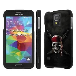 Samsung Galaxy S5 Case Nakedshield Black Total Armor Protection Case - Pirate Skull For Samsung Galaxy S5