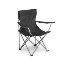 Black Alloy Steel Folding Chair