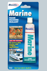 Bostik Marine Clear Silicone Sealant - 90ML Tube