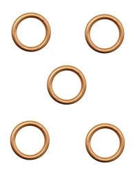 5X Exhaust Gasket Seal Copper 30MM Ring Motorcycle Moped Peugeot 101 102 103 104 105 Mbk 41 51 88 Motobecane Solex Scooter Roller Quad Circular