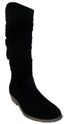 Black Boots Ladies Suede-look Boots - Sizes 3 4 5 6 7