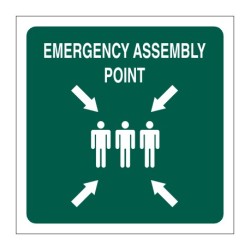 Ga 26 - "emergency Assembly Point" Safety Sign