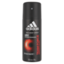 Adidas Team Force Energetic & Woody Mens Body Spray Deodorant 150ML