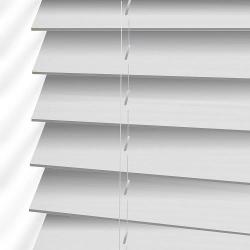 Faux Wood Blinds - Ready Made - 1500WX1800H White