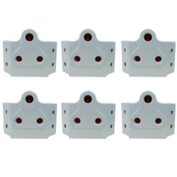 3 Pin Plug Adapter - Pack Of 6