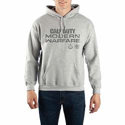 Mens Call Of Duty Modern Warfare Video Game Grey Hoodie-small