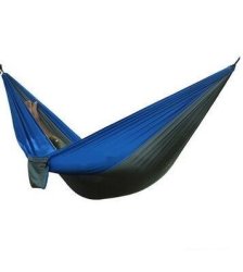 24 Color 2 People Portable Parachute Hammock Camping Survival Garden Flyknit Hunting Leisure Hamac Travel Double Person Hamak Grey Blue