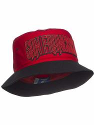 American Cities San Francisco California Bucket Hats With 3D Rubber Letters