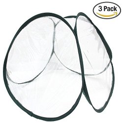 MINI Greenhouse Value Set -- Pack Of 3 Small Pop-up Greenhouse Plant Covers Indoor Outdoor 3 Pack
