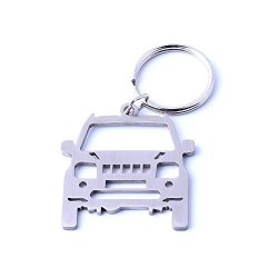 Key Chain For Suzuki Enthusiasts - Detailed Jimny Car Styling Genuine 304 Stainless Steel Keychain For Suzuki Jimny Accessories Enthusiasts