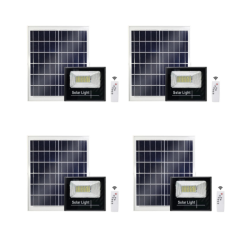 Pack Of 4 Solar 10W LED Flood Light With Remote Control R420 Each