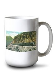 Lantern Press Alaska - 1898 Trail North Of Rocky Point White Pass And Yukon Rt 15OZ White Ceramic Mug