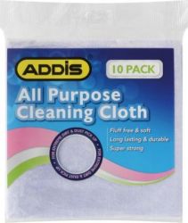Addis All Purpose Cleaning Cloth 10 Pack