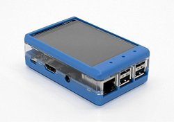 3.2" Tft Lcd Transparent Case For Raspberry Pi 2 And Raspberry Pi 3 Blue