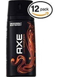 Pack Of 12 Cans Axe Dark Temptation Body Spray Antiperspirant & Deodorant. 48 Hour Odor Protection Energized & Fresh 12 Cans 5OZ Each Can