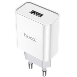 Hoco C81A Single Usb-a Port Eu Adapter