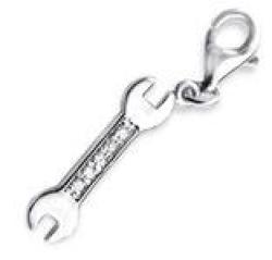 C273-C5690 - 925 Sterling Silver Spanner Charm Dangle