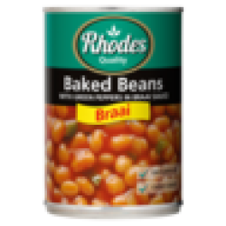 Rhodes Braai Baked Beans Can 400G