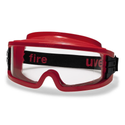 Uvex Ultravision 9301 Gastight Safety Goggles - Red
