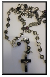 Hematite Semi-precious Stone Heart Rosary