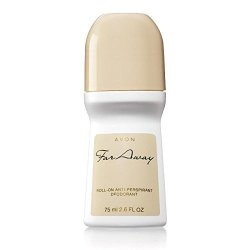Avon Far Away Roll-on Anti-perspirant Deodorant. Long-lasting Odor Protection With A Fresh Floral Scent. For Women. 2.6 Fl.oz 75ML. Pack Of 6