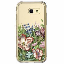 Case Compatible Samsung Galaxy A5 2017 Pacyer Tpu Soft Printed Cat Flower Silicone Shock-absorption Gel Bumper Cute Patterns Protective 12