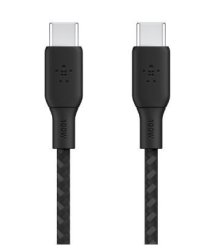 Belkin Boostcharge Usb-c To Usb-c Braided Cable 100W Pd - 2M - Black