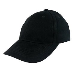 LOT Whole Of 12 Baseball Cap In Black 100% Cotton
