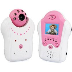 Portable 2.4GHZ Wireless Baby Monitor 1.5 Inch Lcd Display With Build-in Rechargable Battery Pink
