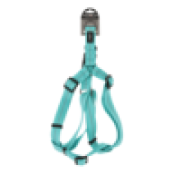Turquoise Supersoft Reflective Webbing Step-in Harness Extra Large