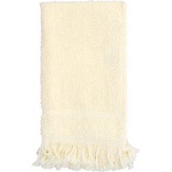 Clicks Fringed Guest Towel Set Cream 2 Piece