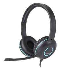 Cyber Acoustics 3.5MM Stereo Headset With Headphones And Noise Canceling Microphone For Pcs Tablets And Cell Phones In The Classroom Or Home AC-5002