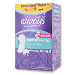 Always Daily Liners Normal Flow 40 Pack - Scented