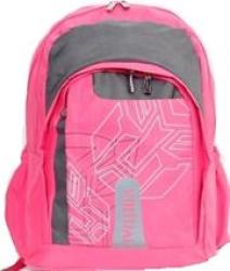 Macaroni Scolaro Student Backpack-lightweight Padded Back And Shoulder Straps Triple Main Plus One Side Zippered Compartments Top Grip Handle Waterproof Material-two Tone Pink And