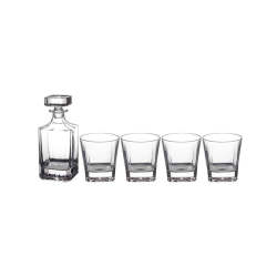 Maxwell & Williams 5 Piece Diamante Whisky Glass Set Clear