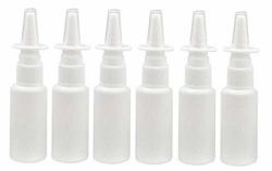 12PCS Portable Refillable Plastic Nasal Spray Bottle Makeup Water Container For Home And Travel Use White 10ML