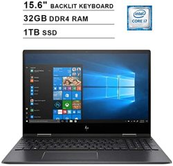 2020 Hp Envy X360 2-IN-1 15.6 Inch Touchscreen Laptop Amd Quad-core Ryzen 7 Amd Radeon Rx Vega 10 32GB RAM 1TB SSD Backlit Keyboard