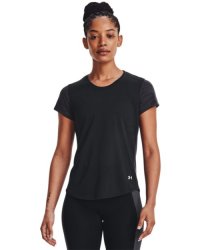 Women's Ua Streaker Jacquard T-Shirt - Black LG