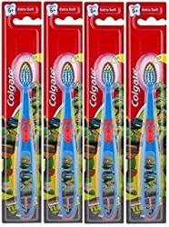 Colgate Kids Toothbrush Ninja Turtles 4 Pack Blue