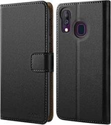 HOOMIL Case Compatible Samsung Galaxy A40 Premium Leather Flip Wallet Phone Case Samsung Ga
