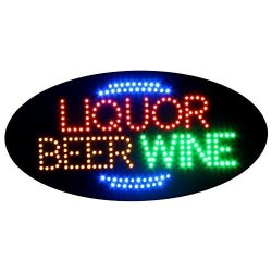 Super Bright Electric Advertising Display Board for Liquor Beer Wine Store Shop Window Decor Beer Open Sign for Business