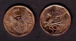 Rsa 2003 50c Cricket Coin As Per Scan
