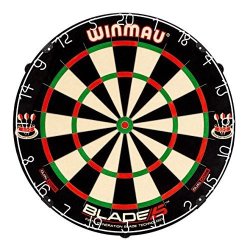 Winmau Blade 5 Dual Core Bristle Dartboard With Increased Scoring Area And Improved Dart Deflection For Reduced Bounce-outs