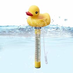 Blufree Pool Thermometer Floating Shatter Resistant Indoor Outdoor Thermometer Pond Water Thermometer For Swimming Pools Spas Hot Tubs Jacuzzis Aquariums & Pond Rubber Duck .