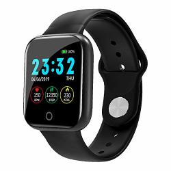 Haoayou Smart Bluetooth Waterproof Watch Activity Fitness Tracker With Heart Rhythm Healthy Workout Smart Watch Black