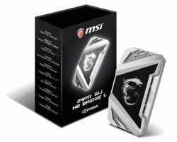 MSI 2-WAY Large High Bandwidth Sli Graphics Card Bridge - Silver