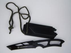 Smith & Wesson Neck Knife 3" Black Tanto Blade Zytel Onlays Kydex Sheath