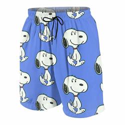 OINUNTN Swim Trunks Snoopy Quick Dry Beach Board Shorts Bathing Suit with Side Pockets for Teen Boys